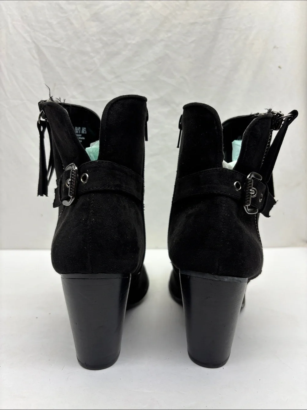 Carlos by Carlos Santana Women's Suede Ankle Boots Side Zip, SZ 8.5 M, box 75